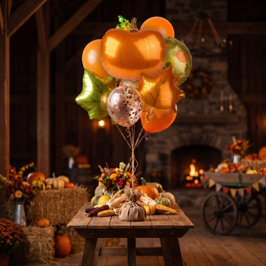 Autumn Foil Balloon Set 8 pcs