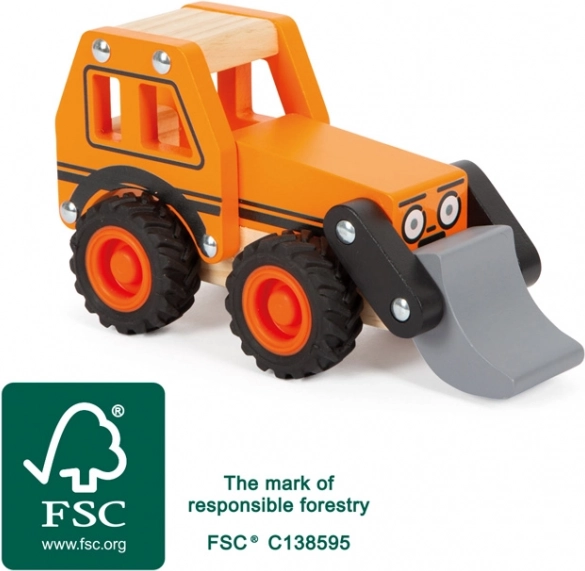 Drveni bager SMALL FOOT s pomičnom lopatom