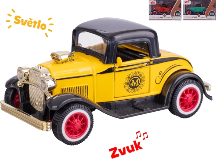 Metalni model oldtimer automobila 1:36 sa svjetlima i zvukovima