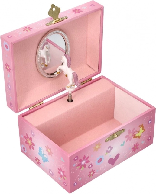 Glazbena kutija za nakit Cvjetni jednorog – melodija Labuđe jezero od GOKI