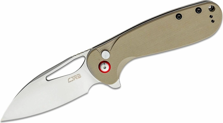 CJRB Lago preklopni džepni nož Sand Polished, pustinjsko smeđi G10 - 1 kom