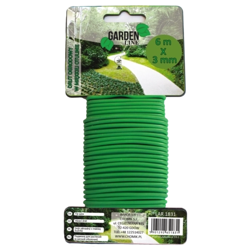 Vrtna žica za vezivanje 3 mm × 6 m, zelena