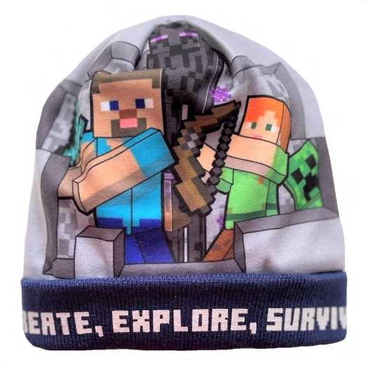 Blue Minecraft Beanie
