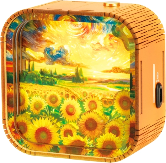 2Kids Toys 3D drvena slagalica lampica polje suncokreta