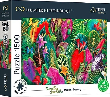 Puzzle Cvjetni Raj: Tropsko zelenilo 1500 komada