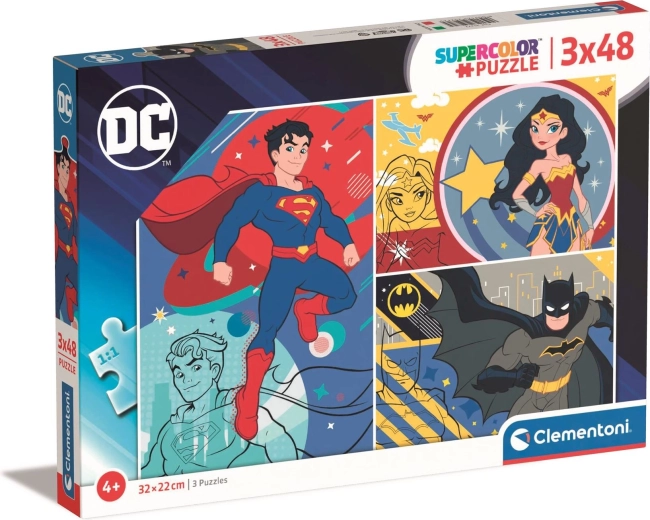 Puzzle 3×48 dijelova DC Comics
