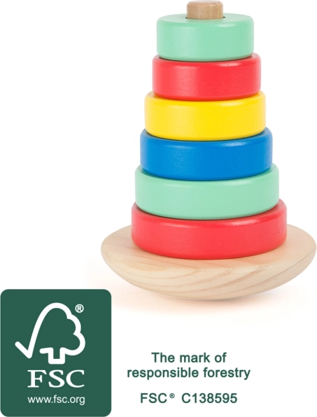 Small foot drvena balansirajuća kula Movere