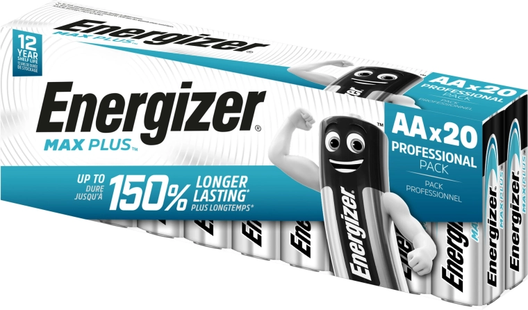 Energizer Max Plus AA alkalne baterije 20 kom
