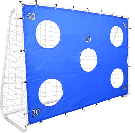 Nogometni gol s mrežom i ciljnom ceradom 240 × 170 × 85 cm