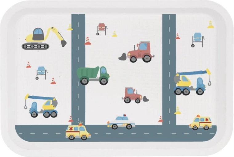 Dječji plastični pladanj Toya auti 30,5 × 21 cm