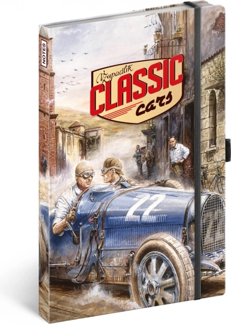 Notique crtani bilježnica Classic Cars od Václava Zapadlika 13 × 21 cm
