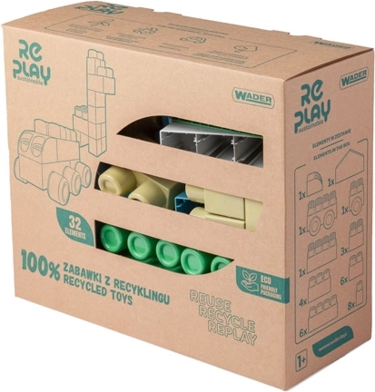 Wader RePlay Big Blocks set velikih kocaka 32 kom