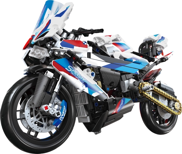 Speedy Motorcycle Building Set, 33 cm