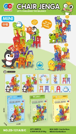 Dexterity game mini chairs – frog edition