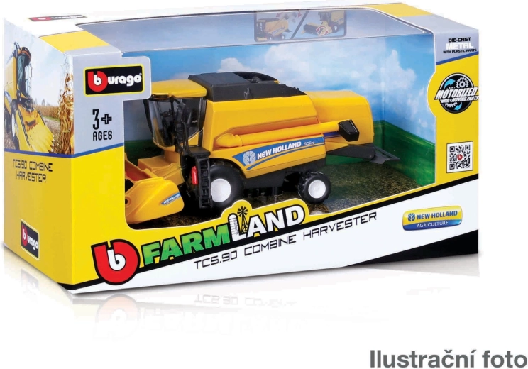 Bburago Farmland kombajn New Holland TC5.90 18 cm – metalni model s priborom