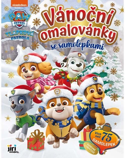 Božićna bojanka sa naljepnicama Paw Patrol