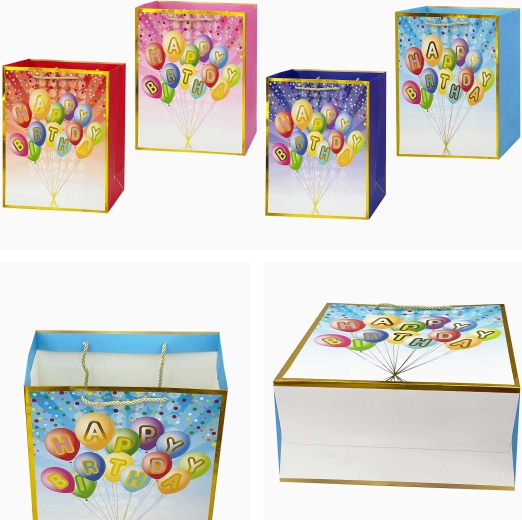 Papirnata poklon-vrećica Happy Birthday 23 × 18 × 10 cm, mix motiva