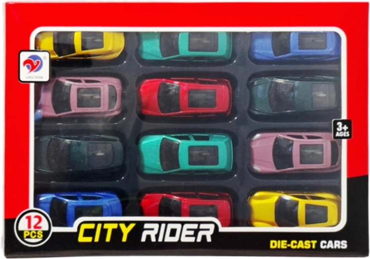 Kovinski automobili – set od 12 kom