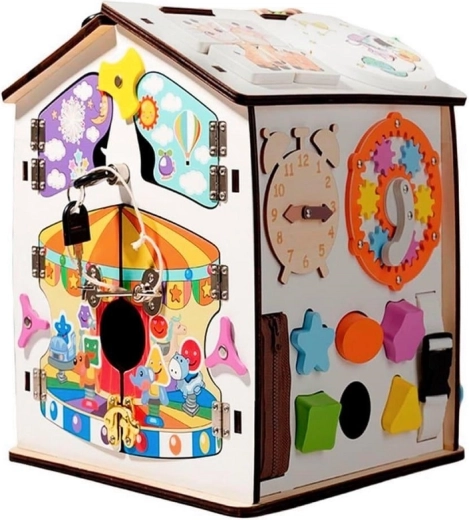 2Kids Toys kućica s aktivnostima (busy board) bijela
