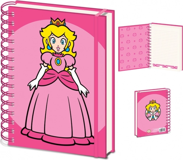 Spiralni blok A5 s motivom PRINCESS PEACH – SUPER MARIO
