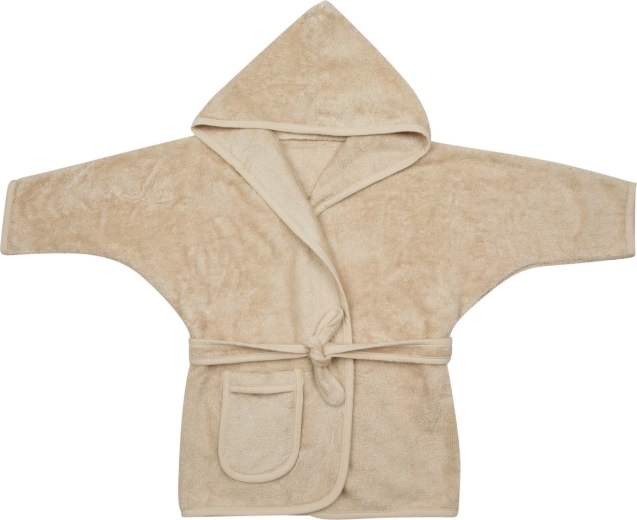 Timboo dječji ogrtač za kupanje 2–4 godine frosted almond