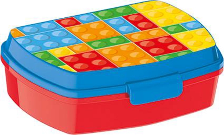 Plastična kutija za užinu Kocke 17,5 × 14,5 × 6,5 cm