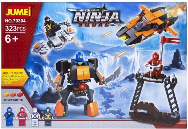 Jumei Ninja Squad građevinski set od 323 dijela (ninja ratnici) - 1 komad