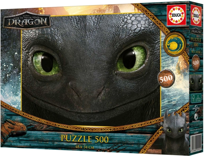 Educa puzzle Kako izdresirati zmaja 500 dijelova