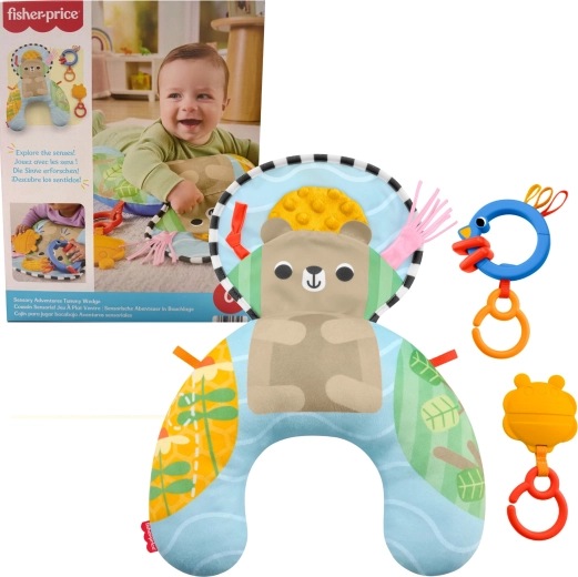 Fisher-Price senzorna jastučić za bebe s igračkama za otkrivanje