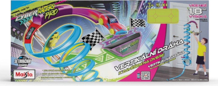 Maisto Cyber Racers vertikalna trkaća staza za vrata s autićem