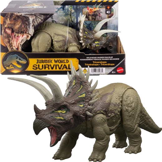 Mattel Jurassic World survival triceratops sa svjetlom i zvukom