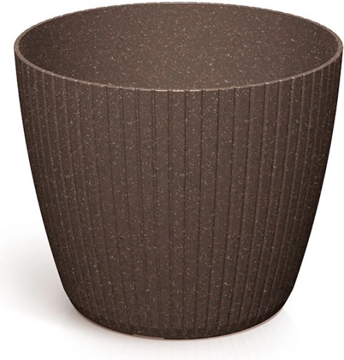 Cvjetnjak Lamia Eco Wood 15,8 cm – kava