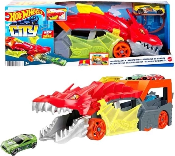 Hot Wheels City zmajev transporter s izbacivačem