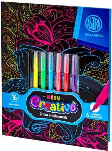 Astra Creativo set za bojenje Neon Flowers