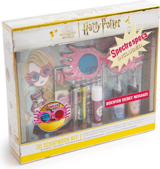 Spiralni dnevnik set Harry Potter Luna Lovegood 3D