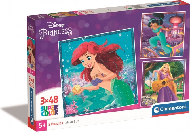 Puzzle DISNEY PRINCESS 3×48 dijelova – CLEMENTONI