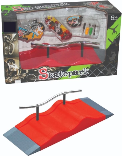 Fingerboard skatepark set s rampom, ogradom i priborom