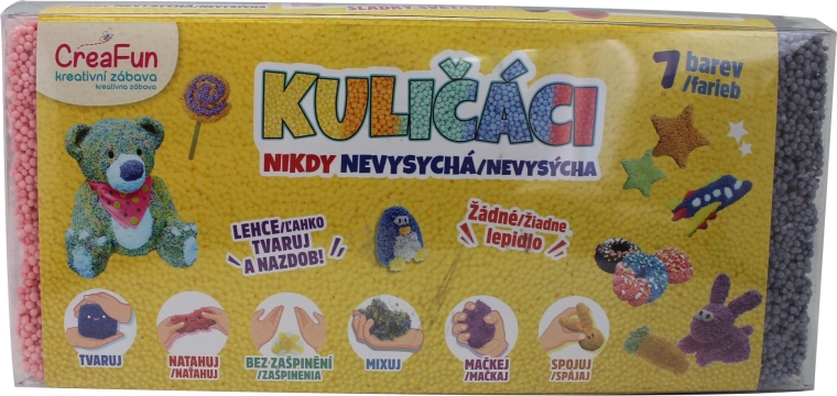 CreaFun kugličasta masa – 7 boja