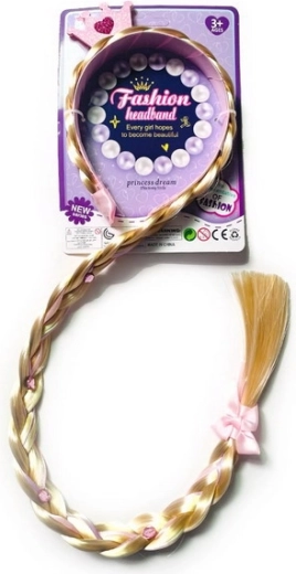 Traka za kosu s dugom pletenicom 70 cm