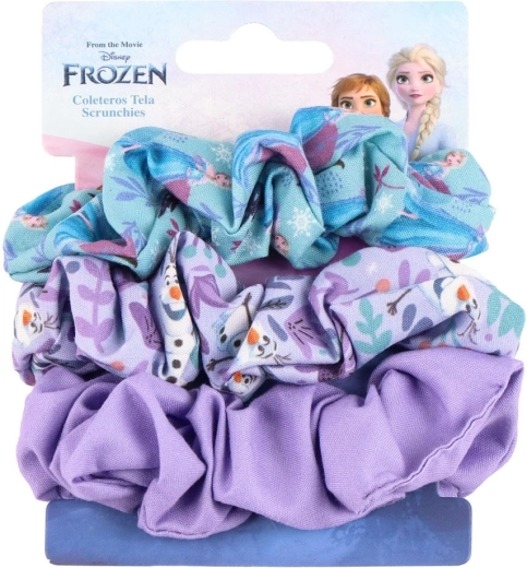 Set platnenih gumica za kosu Disney Frozen – Ledeno kraljevstvo (3 kom)