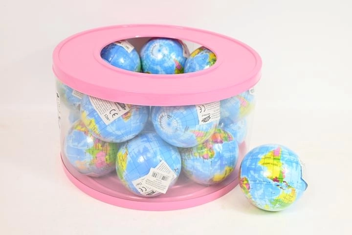 Mekana dječja lopta globus 10 cm