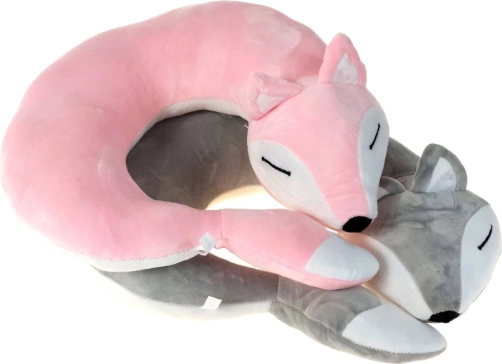 Adar travel plush neck pillow fox 33 × 29 cm - 1 piece