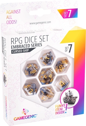 Gamegenic višestrane RPG kockice Embraced Series Cursed Ship – set 7 kom