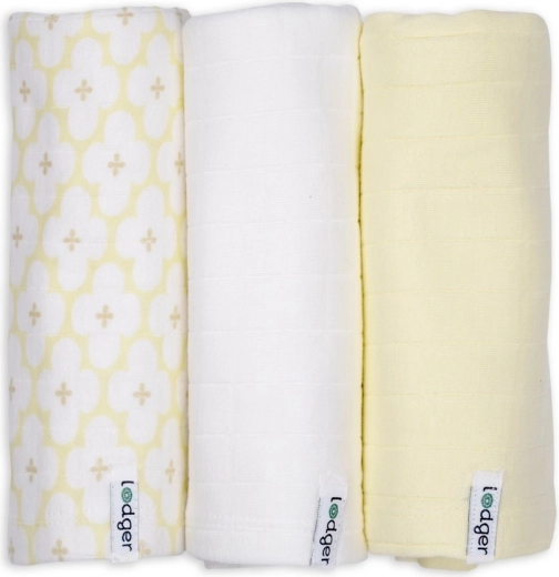 Lodger swaddler solid matcha butter (70 × 70 cm) – set od 3 komada