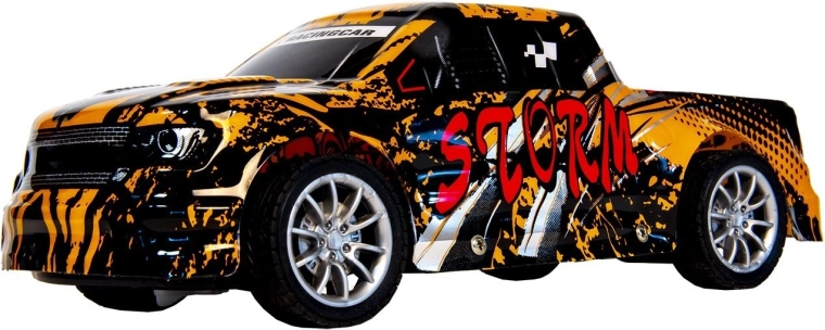 Remote-controlled racing car Storm orange - 1 piece