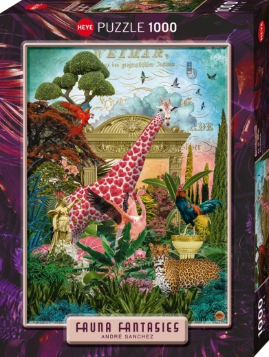 Heye slagalica Fauna Fantasies: Ljubav žirafa, 1000 dijelova
