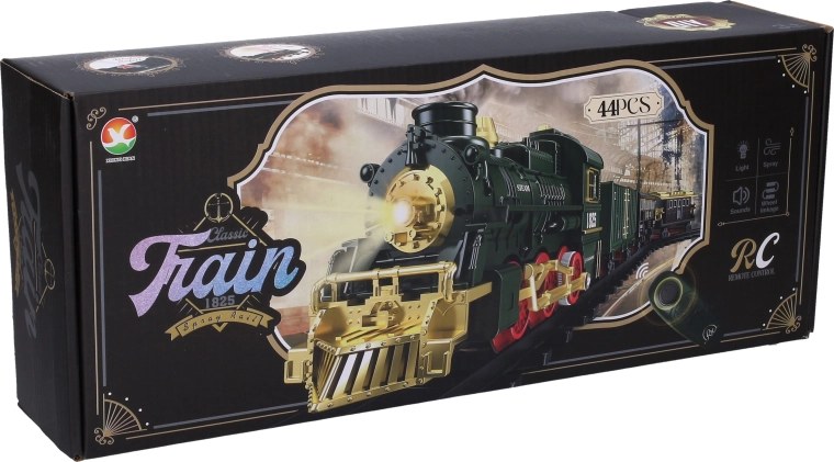 RC Train Set with Track and Smoke Effects