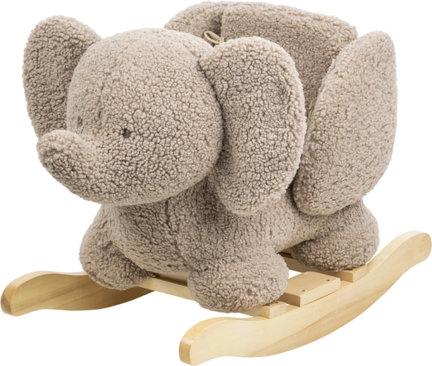 Nattou plišani slonić za ljuljanje Teddy taupe