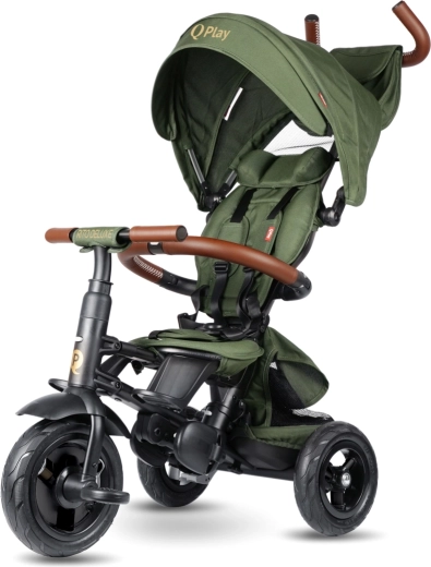 Qplay tricikl Rito deluxe rubber olive