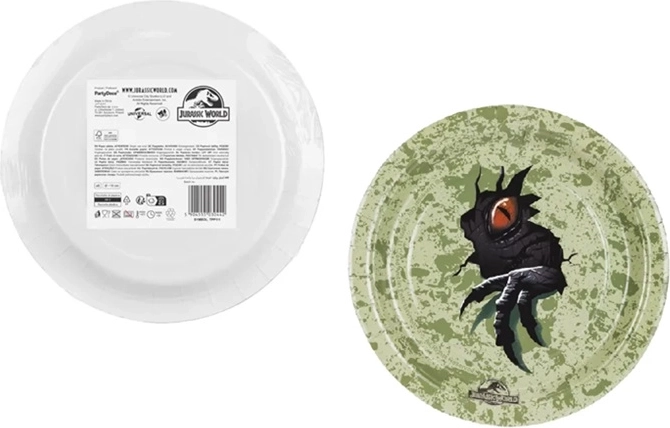 Jurassic World papirnati party tanjuri 18 cm (6 kom)